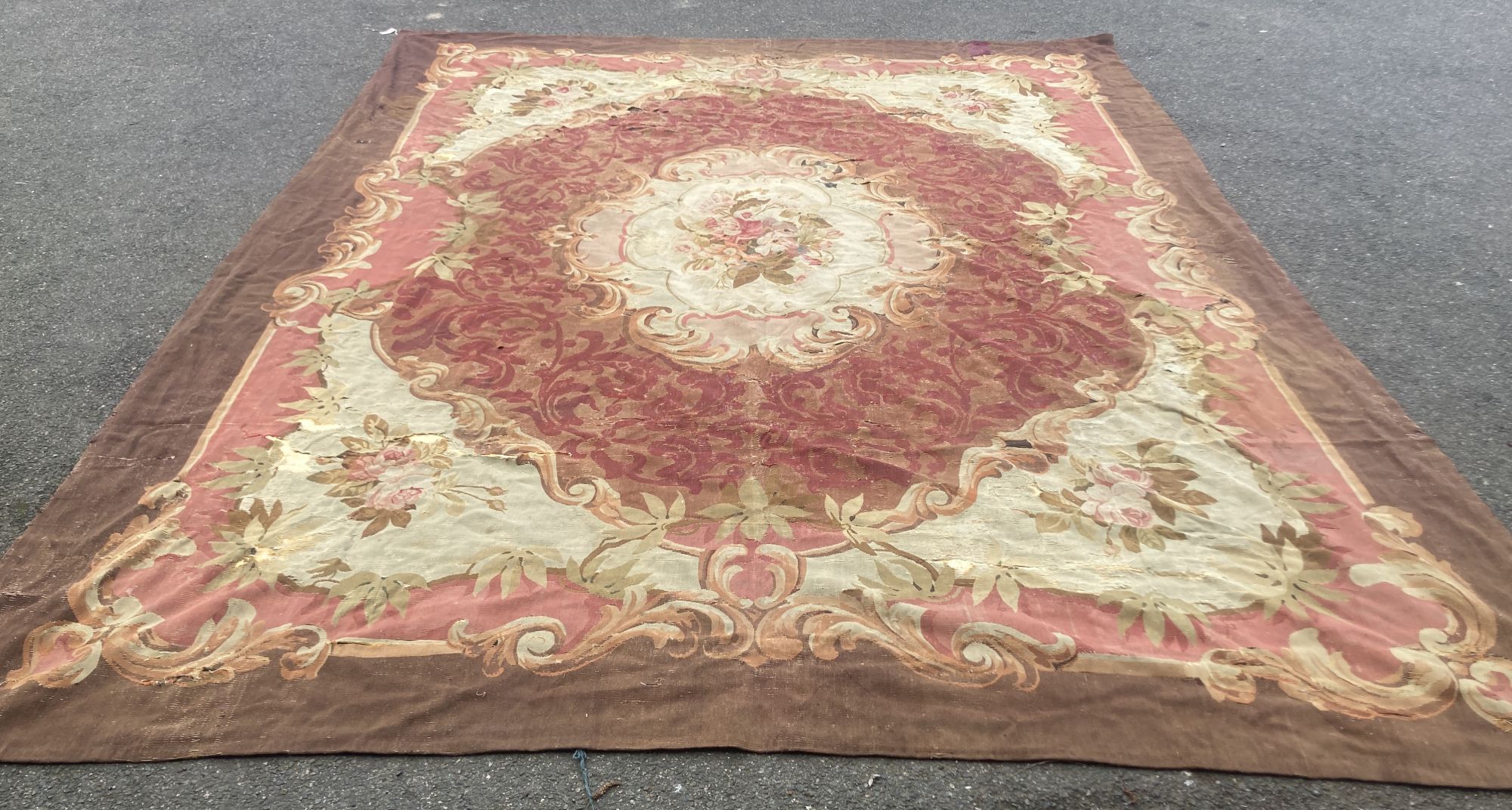 A late 19th century Aubusson tapestry